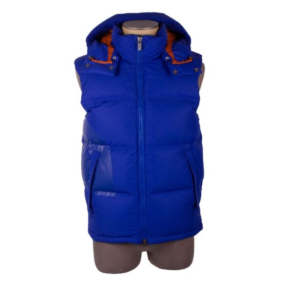 JUNYA WATANABE x COMME DES GARCONS x THE NORTH FACE Blue Puffer Hooded Vest - Picture 1 of 10